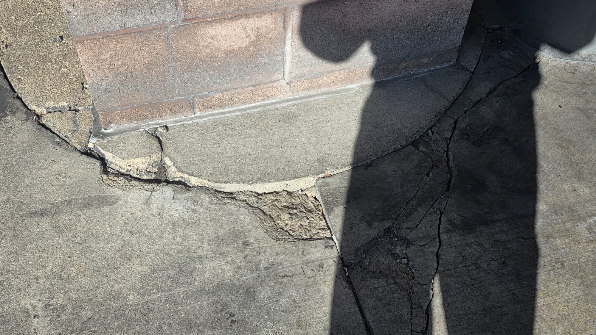 Before photo of commercial surface repair area B