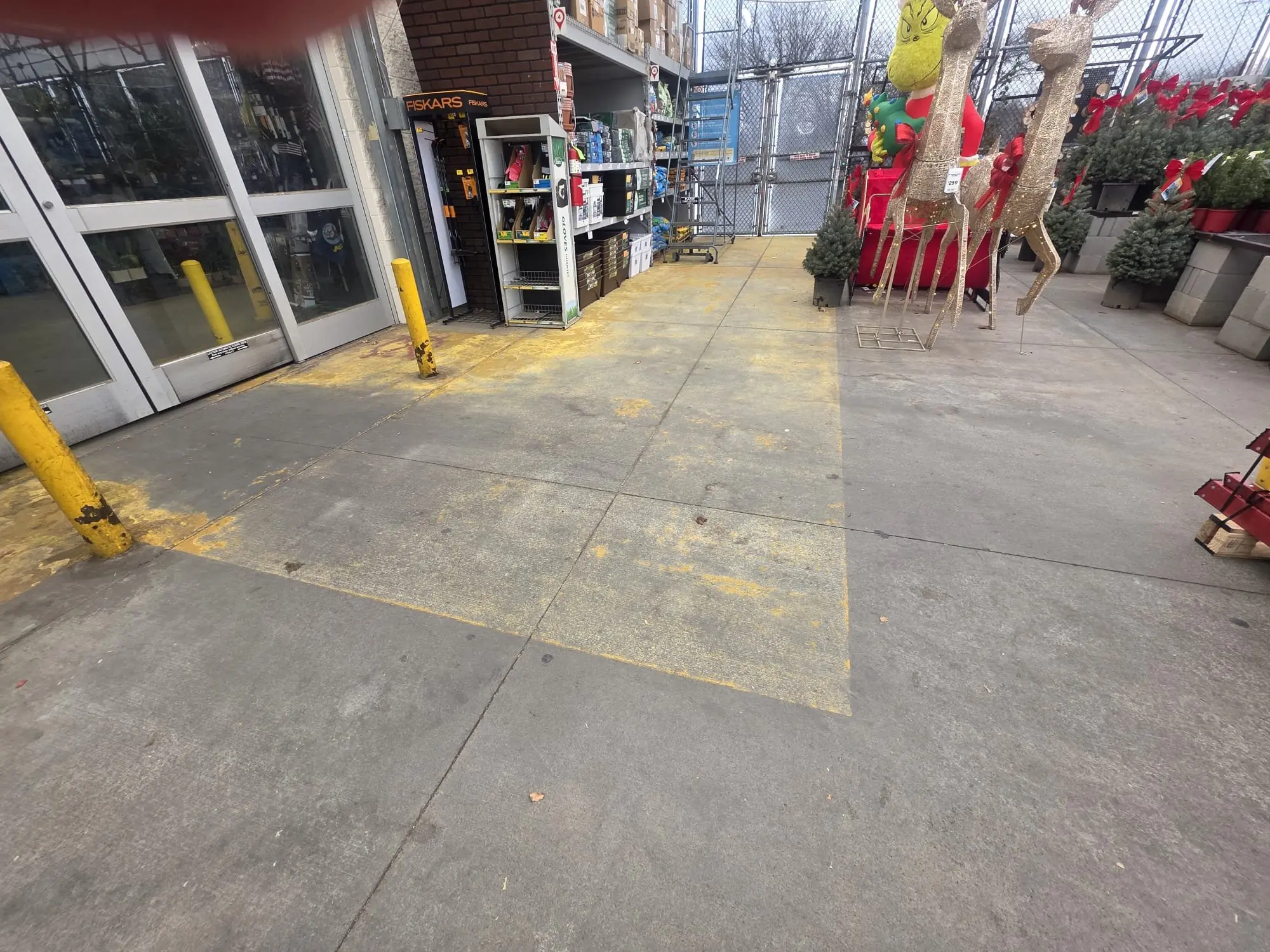 Before photo of LWVC Door Paint