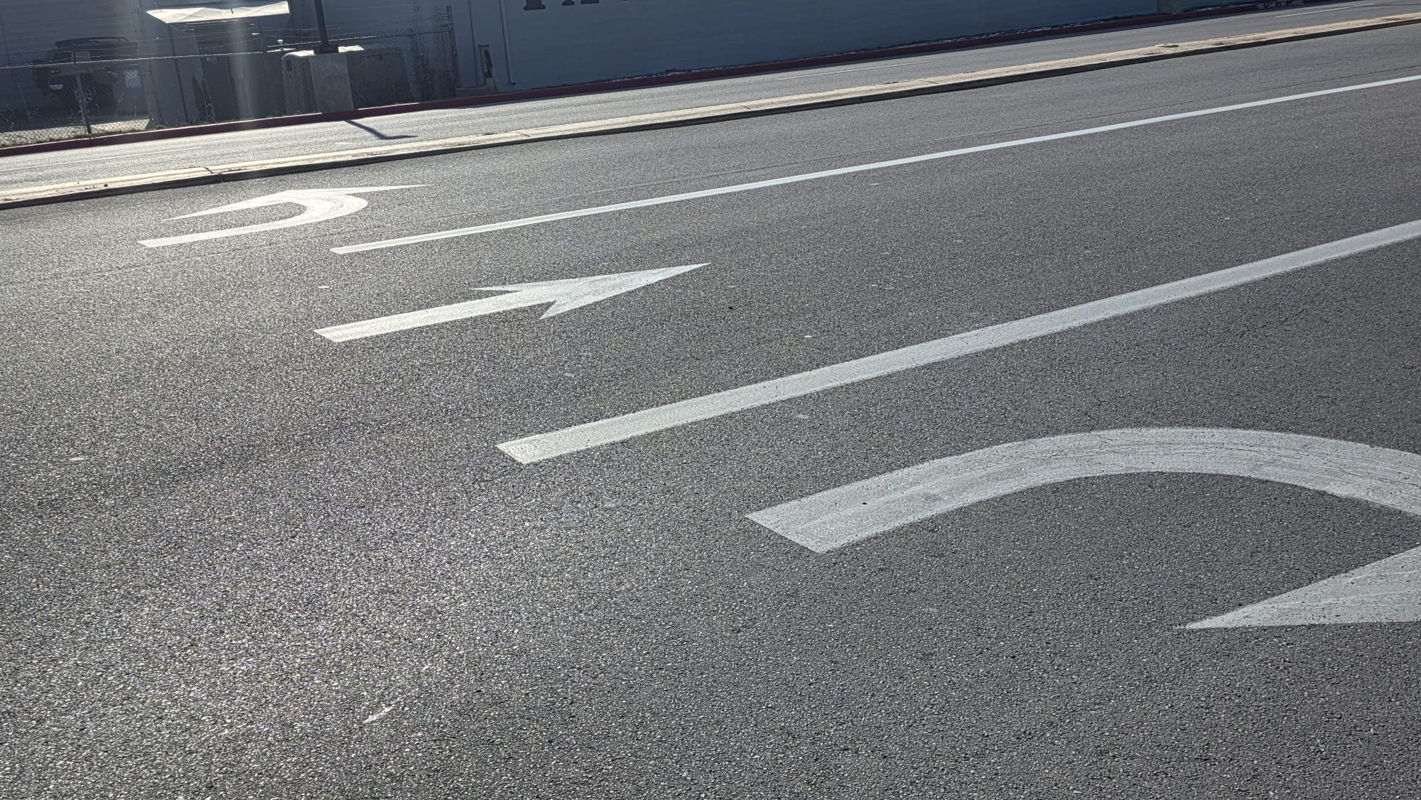 Before asphalt and parking lot marking work